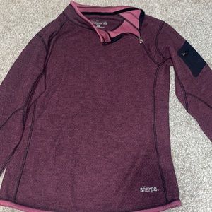 Sherpa Athletic Hoodie Maroon